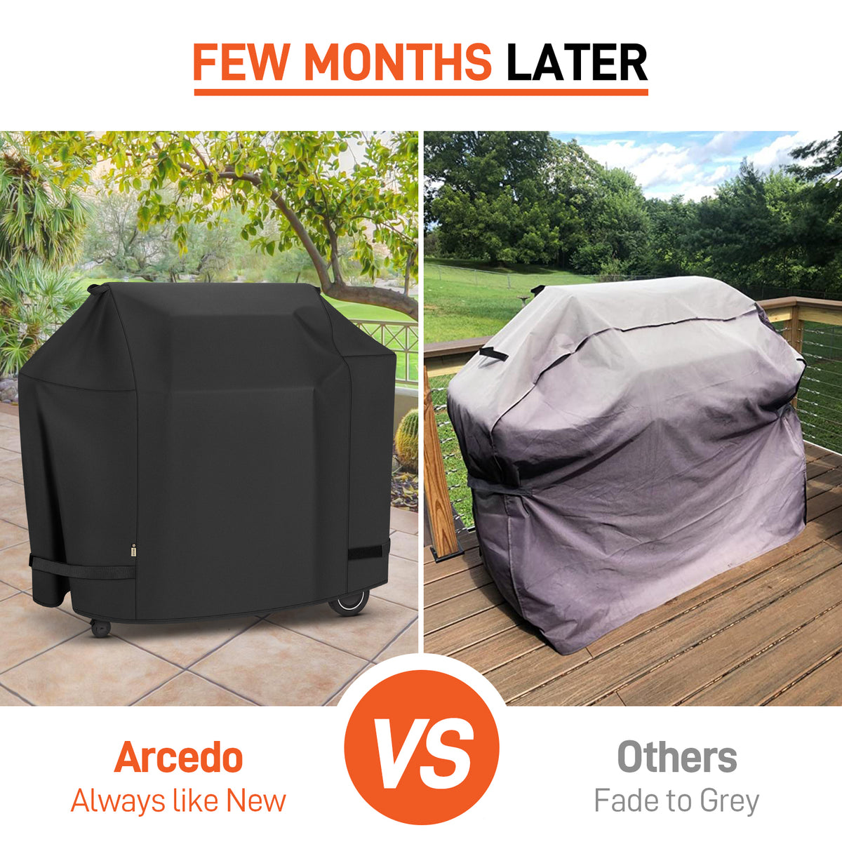 Arcedo Grill Cover Compatible with Traeger Ironwood 885 Grill, Black