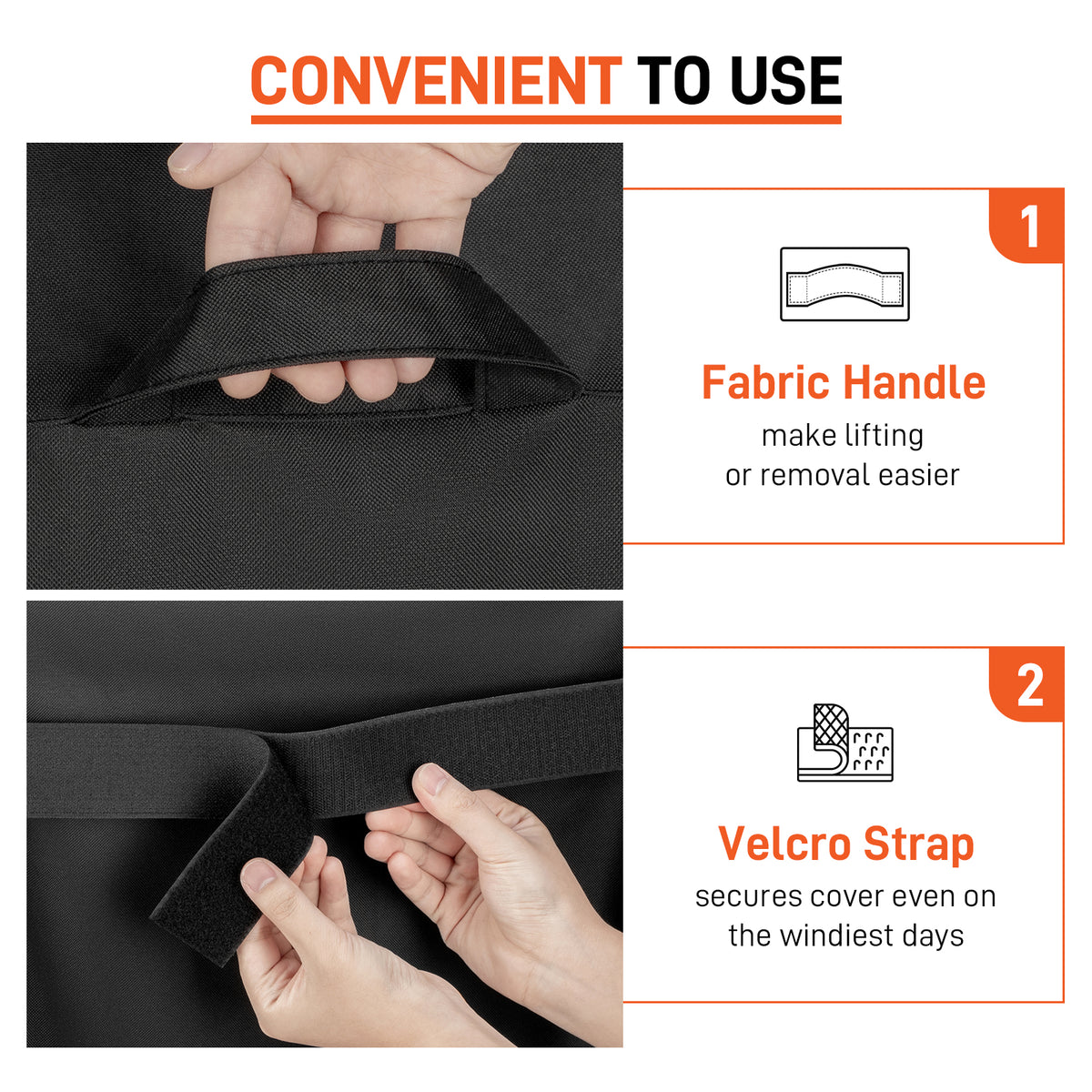 Arcedo Heavy Duty Waterproof Griddle Cover for Traeger Flatrock Grill, Black