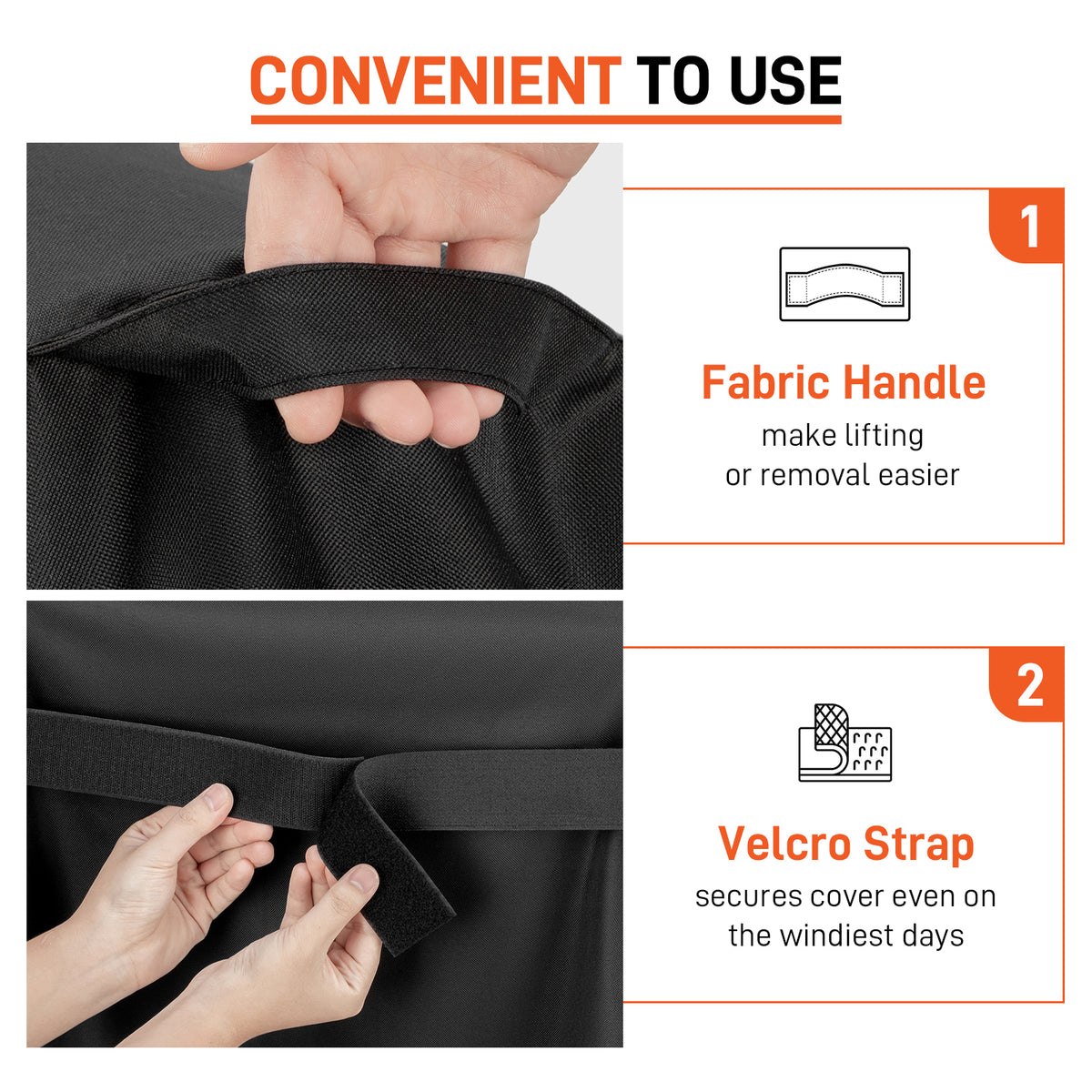 Arcedo Grill Cover Compatible with Traeger Ironwood 885 Grill, Black