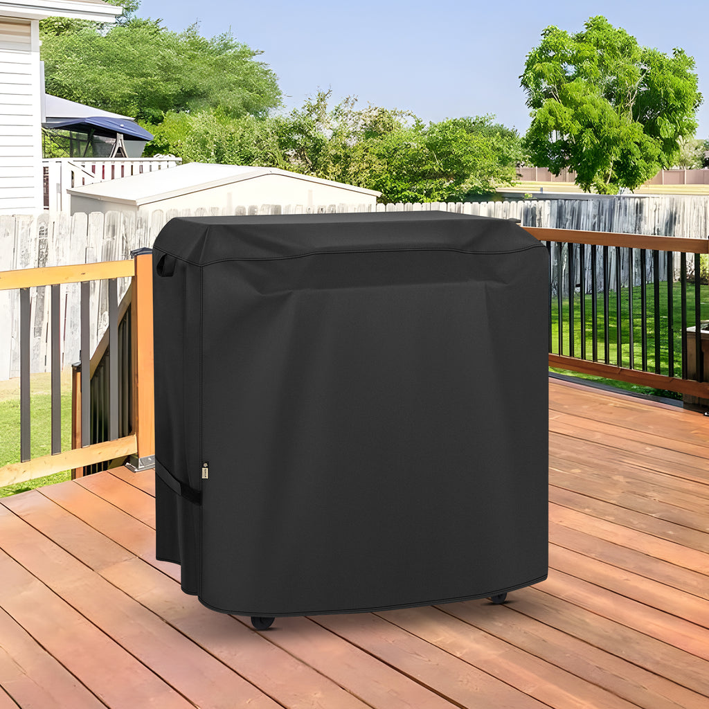 Arcedo Heavy Duty Waterproof Griddle Cover for Traeger Flatrock Grill, Black