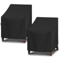 Arcedo Waterproof Patio Chair Covers 2 Pack, 29" W x 30" D x 36" H, Black