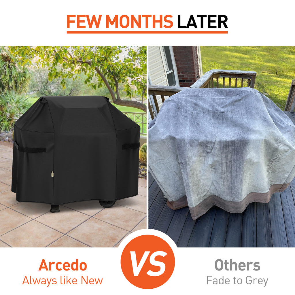 Arcedo Grill Cover 51 Inch Compatible with Weber Spirit II 300 Gas Grill, Black