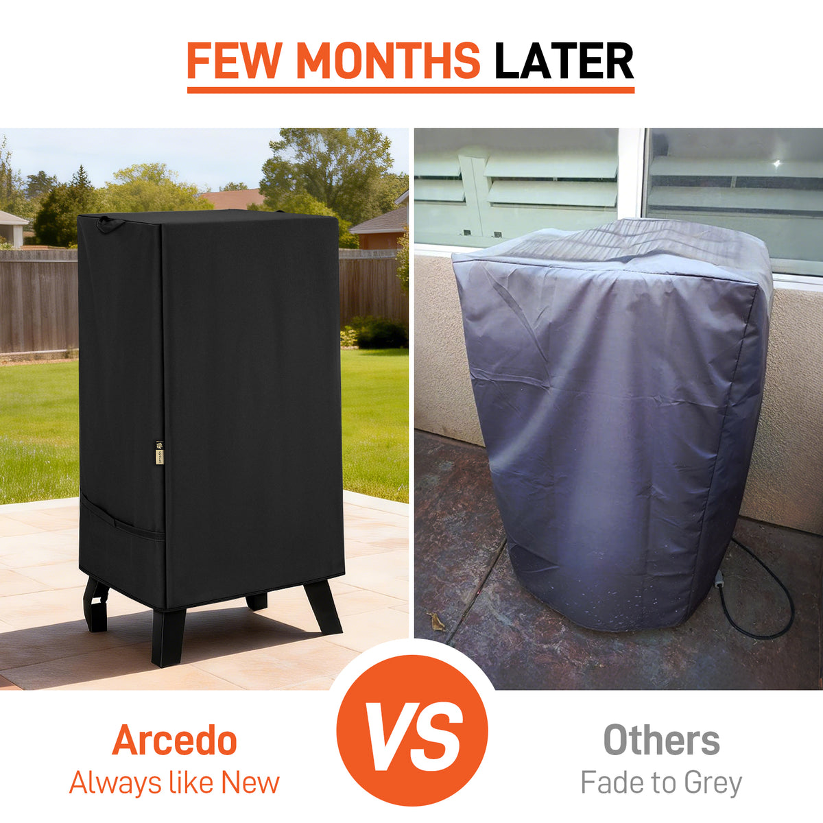 Arcedo Grill Cover Compatible with Pit Boss Vertical Smoker PBV3G1, Black