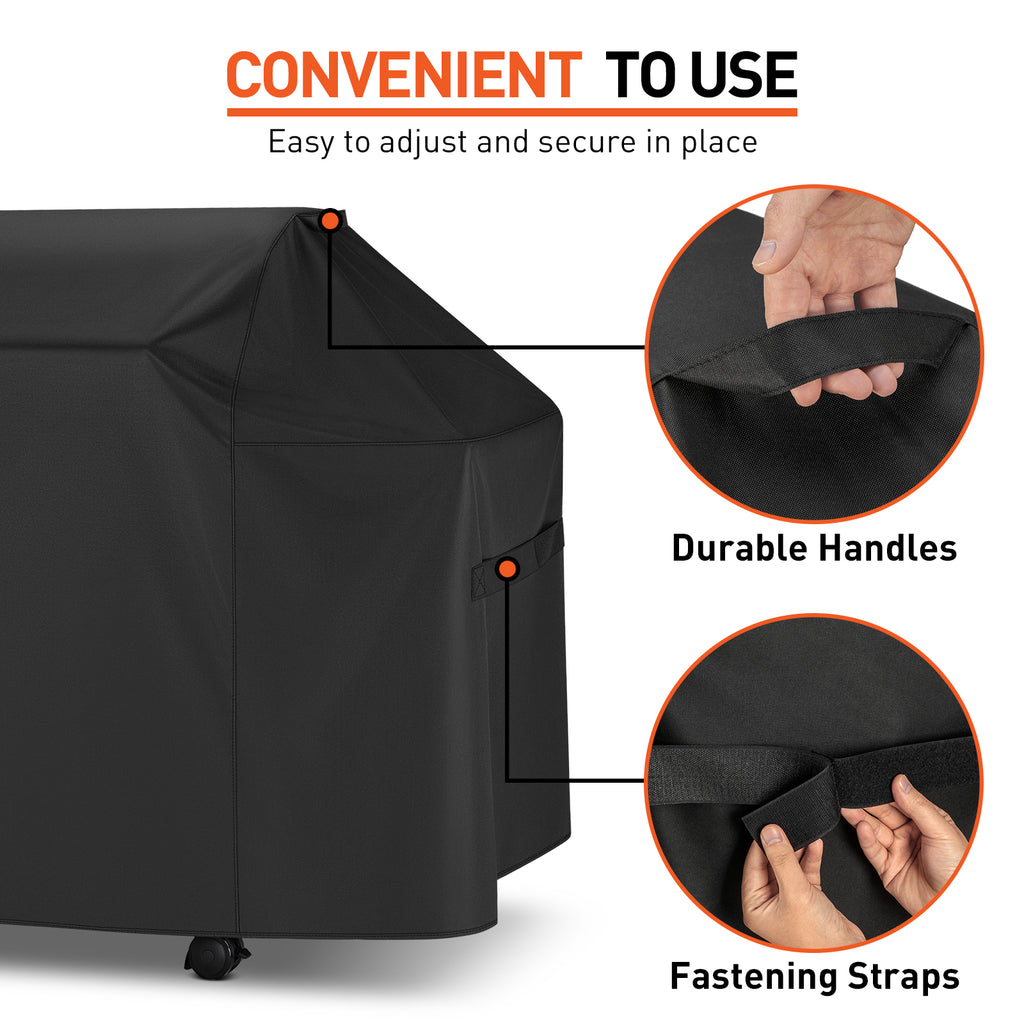 Arcedo Grill Cover 52 Inch Compatible with Weber Spirit 200 Gas Grill, Black