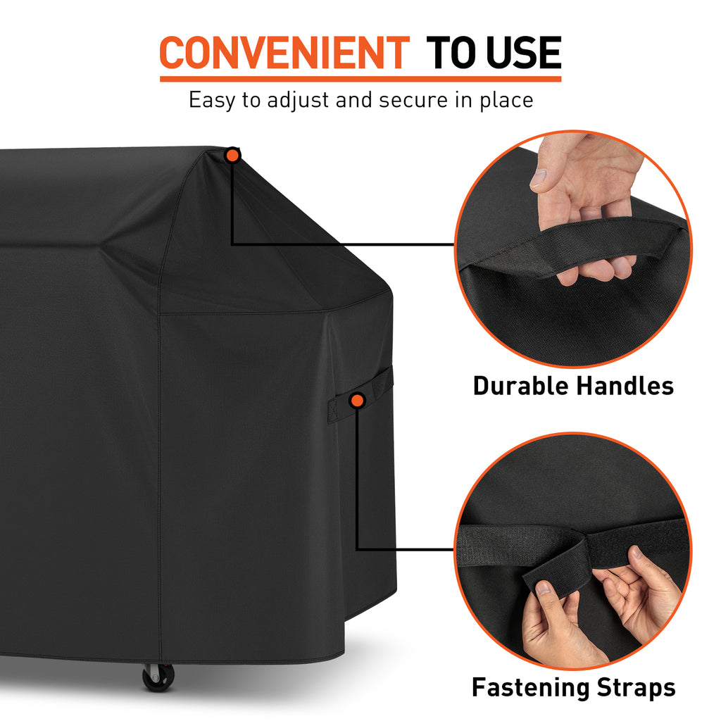 Arcedo Grill Cover 58 Inch Compatible with Weber Genesis II LX Grills, Black