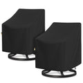 Arcedo Patio Chair Covers Waterproof 2 Pack, 33" W x 35" D x 36" H, Black