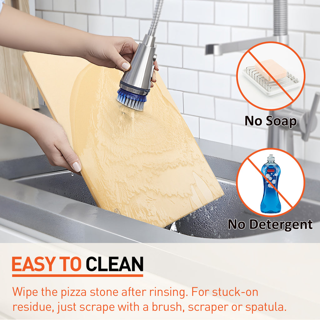 Arcedo Rectangular Pizza Stone for Grill 20 x 13.5 Inch