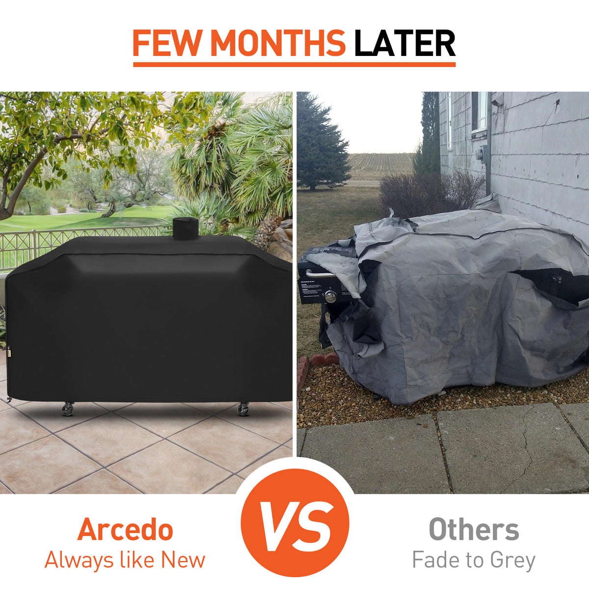 Arcedo Grill Cover Compatible with Pit Boss Memphis Ultimate Combo Grill, Black