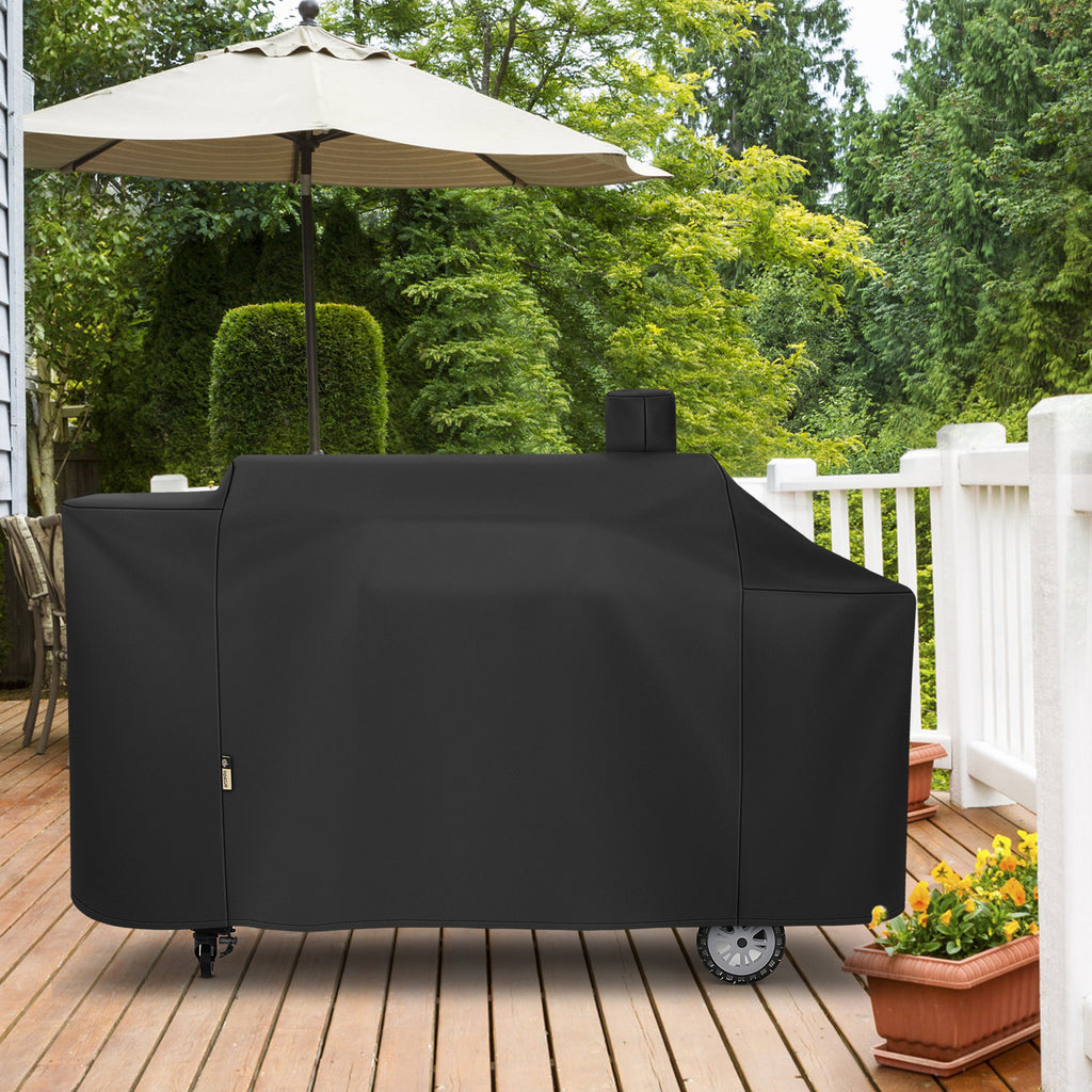 Arcedo Grill Cover Compatible with Pit Boss 1100 Pro Series Pellet Gas Combo Grill, Black