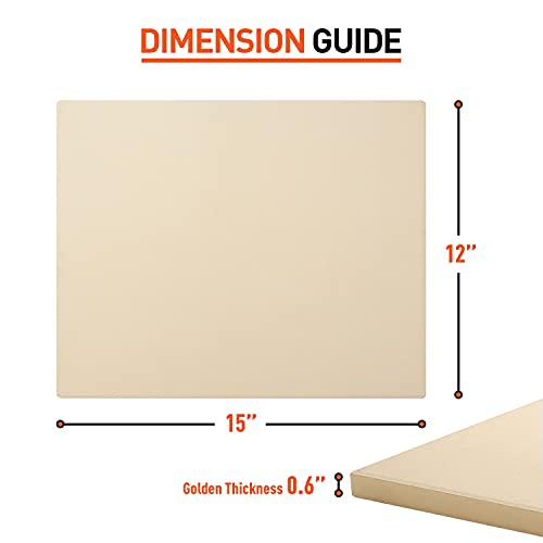 Arcedo Rectangular Pizza Stone 15" W x 12" D