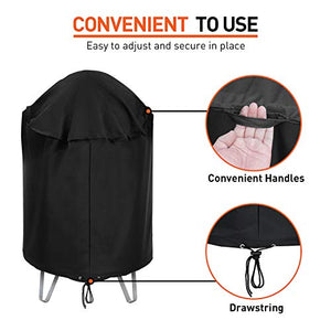 Arcedo Waterproof Round Smoker Cover 30" Dia, Black