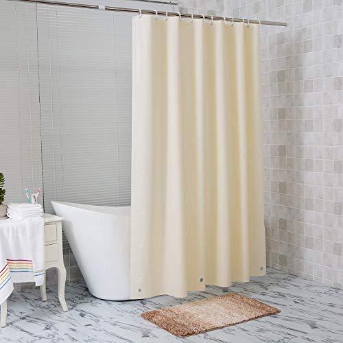 Arcedo Shower Curtain Liner 72 Inch, Beige