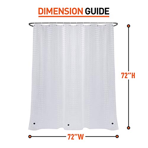 Arcedo Shower Curtain Liner 72 Inch, Lattice