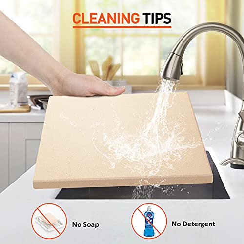 Arcedo Square Pizza Stone 12" W x 12" D