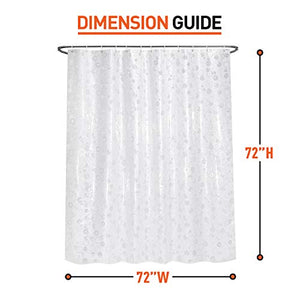 Arcedo Shower Curtain Liner 72 Inch, Circle