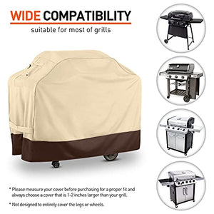 Arcedo Waterproof Grill Cover 60 Inch, Beige&Brown