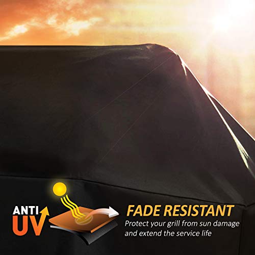 Arcedo Heavy Duty Waterproof Grill Cover, 58 Inch, Black