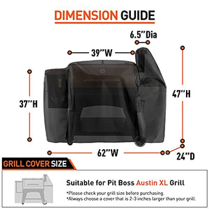 Arcedo Pit Boss Austin XL Pellet Grilll Cover, Black