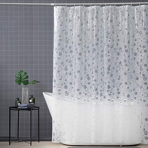 Arcedo Shower Curtain Liner 72 Inch, Circle