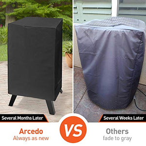 Arcedo Waterproof Smoker Cover 23" W, Black