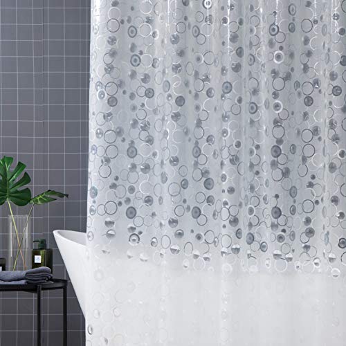 Arcedo Shower Curtain Liner 72 Inch, Circle