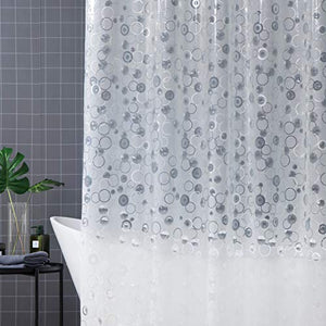 Arcedo Shower Curtain Liner 72 Inch, Circle