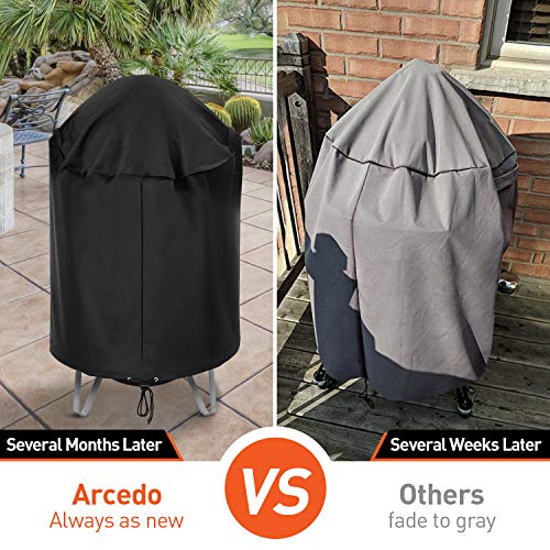 Arcedo Waterproof Round Smoker Cover 30" Dia, Black