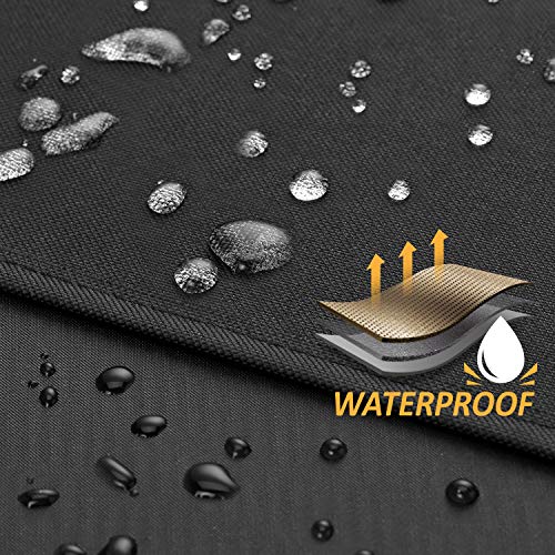 Arcedo Heavy Duty Waterproof Grill Cover, 72 Inch, Black