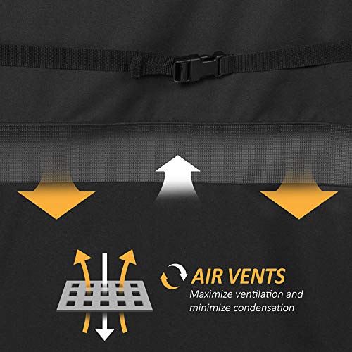 Arcedo Heavy Duty Waterproof Grill Cover, 58 Inch, Black