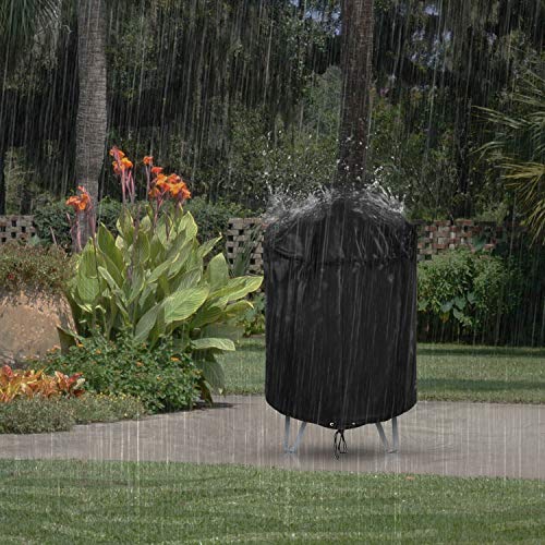 Arcedo Waterproof Round Smoker Cover 30" Dia, Black