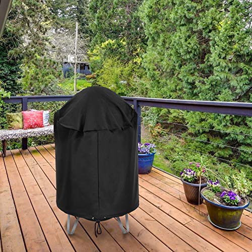 Arcedo Waterproof Round Smoker Cover 30" Dia, Black