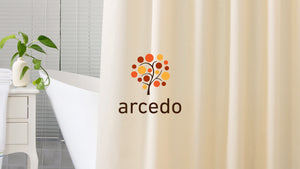 Arcedo Shower Curtain Liner 72 Inch, Beige