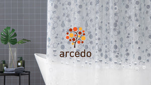 Arcedo Shower Curtain Liner 72 Inch, Circle