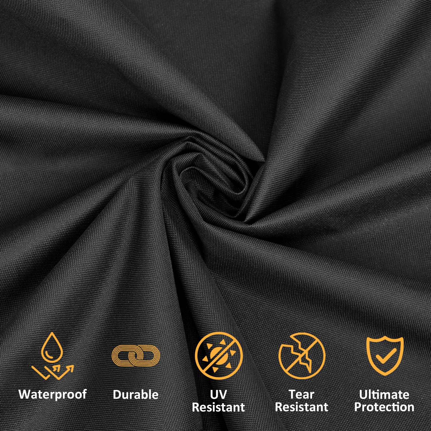 Arcedo Heavy Duty Waterproof Grill Cover, 53 Inch, Black