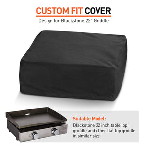 Arcedo Blackstone 22 Inch Griddle Cover, Black