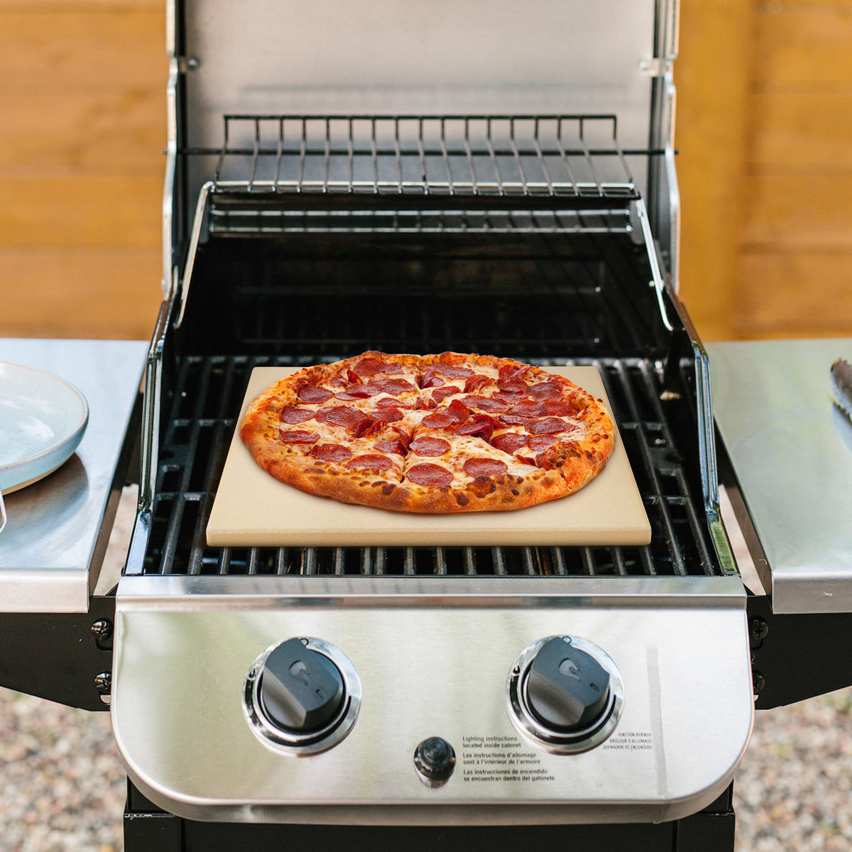 Arcedo Square Pizza Stone 12" W x 12" D